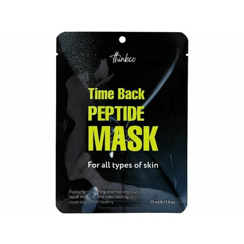 Тканевая маска для лица с пептидами thinkco Time Back PEPTIDE MASK тканевая маска для лица с пептидами thinkco time back peptide mask 1 шт