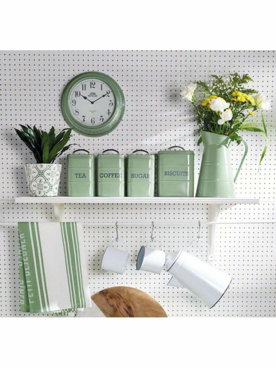 Емкость для сахара Kitchen Craft Living Nostalgia green - фото №3