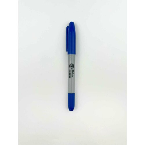 Маркер тактический двухсторонний перманентный Rhino Rescue синего цвета