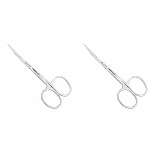 Jacks Beauty Ножницы для кутикулы Classic J-131 Sp, загнутые, 10 см, глянцевые, ручная заточка, 2 шт.