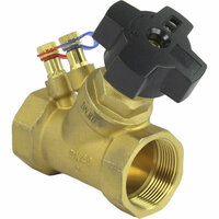 Балансировочный латунный клапан DN.ru кблр L=105 мм муфтовый предназначен для гидравлической балансировки, регулирования и ограничения расхода  ...