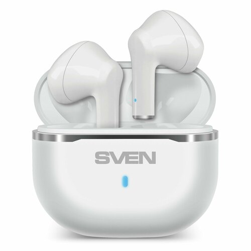 Беспроводные наушники Беспроводная гарнитура SVEN E-190B белый Bluetooth TWS Стерео 1109₽