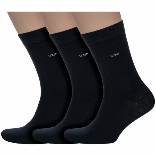 Носки Vasilina, 3 пары, размер 29-31, черный носки vasilina 3 пары размер 31 33 черный