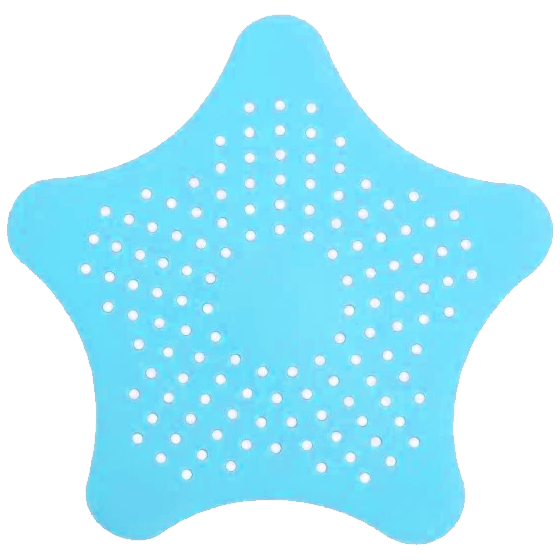 фото Ситечко для ванной "Улавливатель волос", размер 15х15см, цвет голубой