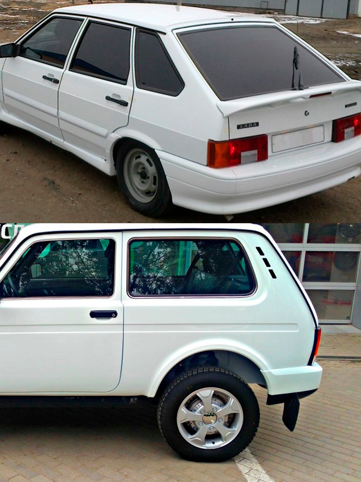 Автомобильная краска с кисточкой 240 для Lada (Niva) Белое облако, Белый, краска 20 мл + лак 15 мл — фото 1