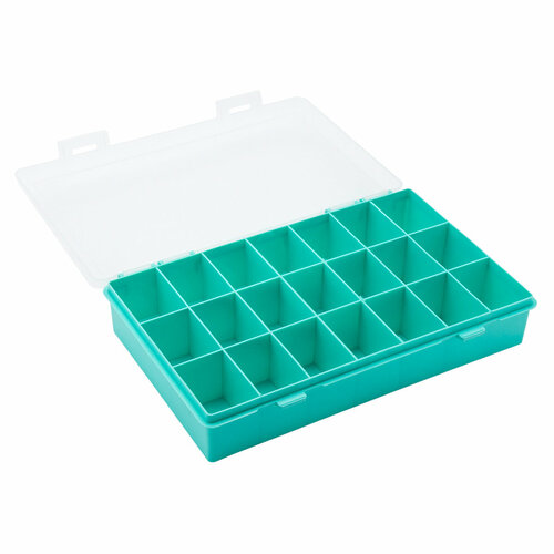 2821 Органайзер для принадлежностей 28018550мм 21 ячейка бирюзовый 443₽