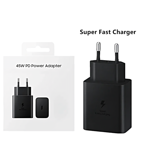 Адаптер питания для Samsung 45W PD Adapter USB-C Супер быстрая зарядка Super Fast Charging 45Вт Black 1190₽