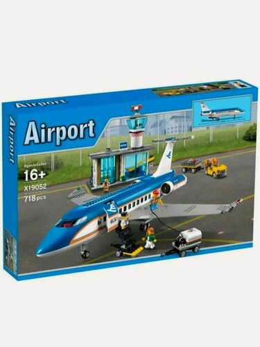 Изображение товара Конструктор/ Сити/ Город/ Пассажирский терминал аэропорта/ 718 деталей/ X19052/ для мальчика