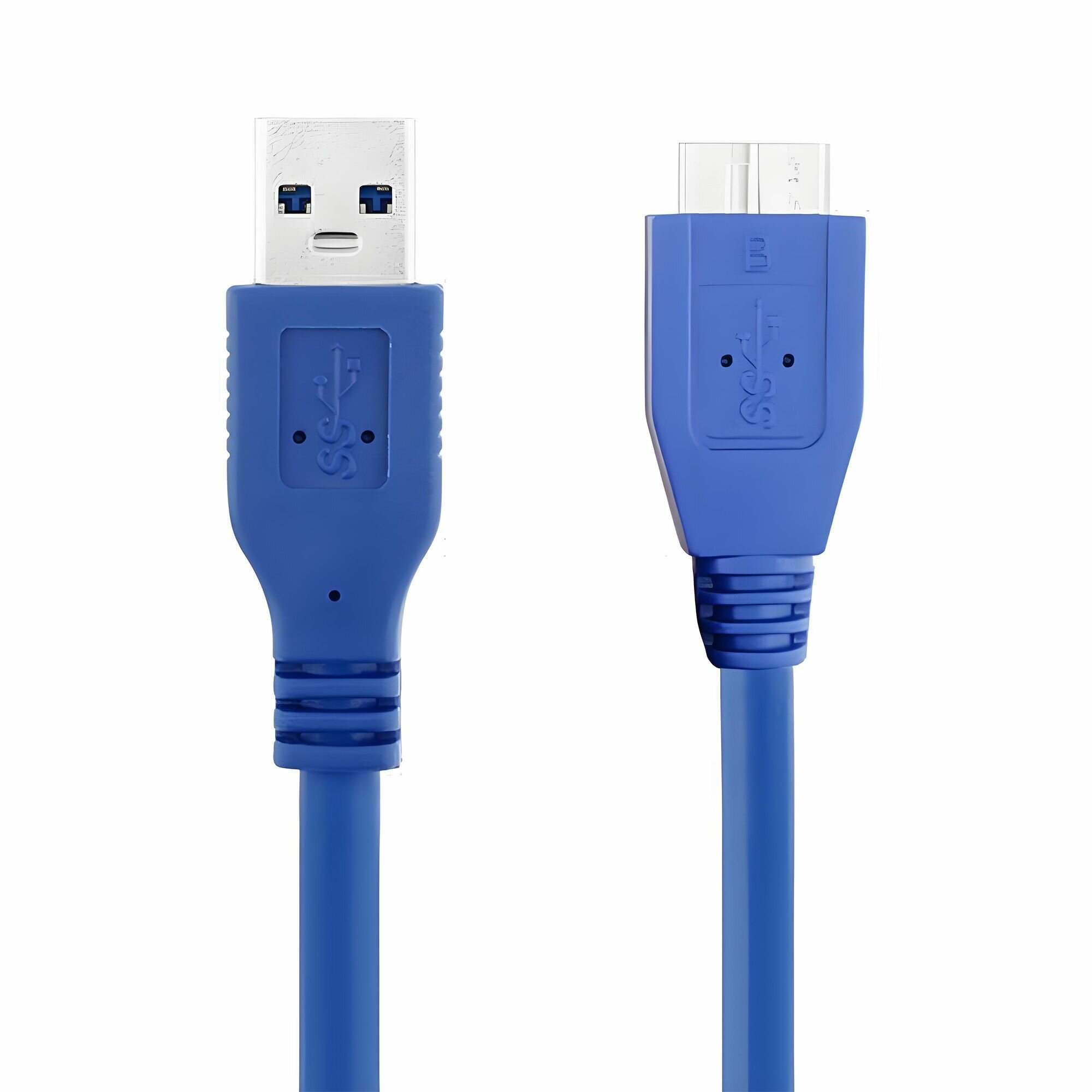 Кабель для подключения внешнего жесткого диска USB 3.0 Type A - Micro USB 3.0 Type B (папа / папа) — фото 1