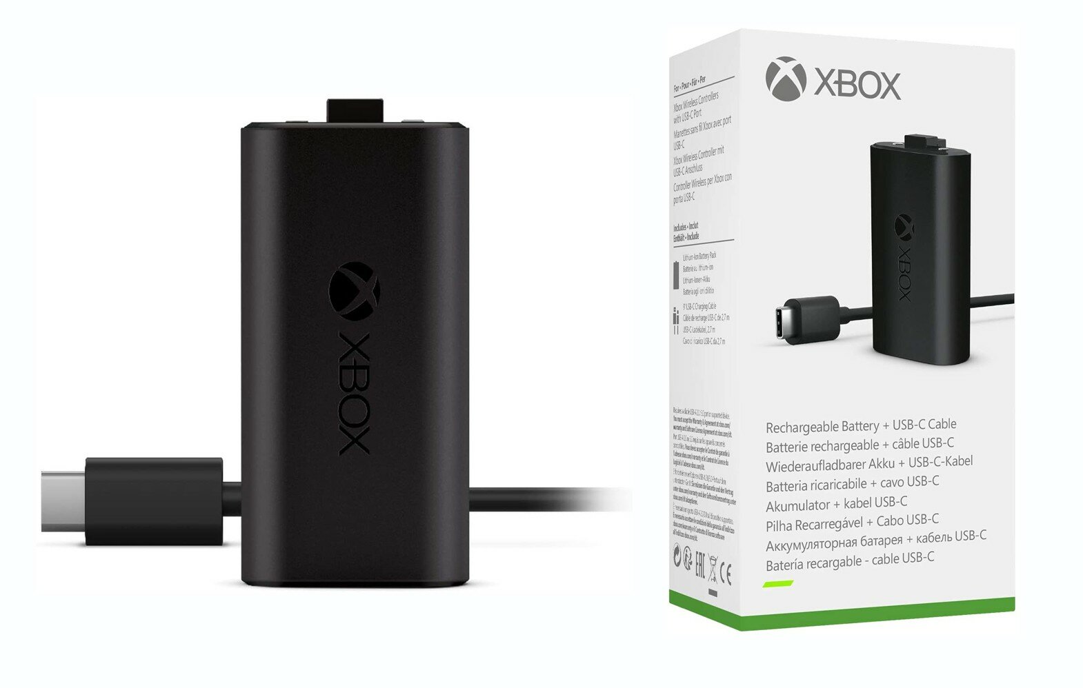 Оригинальный Аккумулятор + USB-C кабель для геймпада Microsoft Xbox Series S X play and charge kit модель 1727 SXW-00005