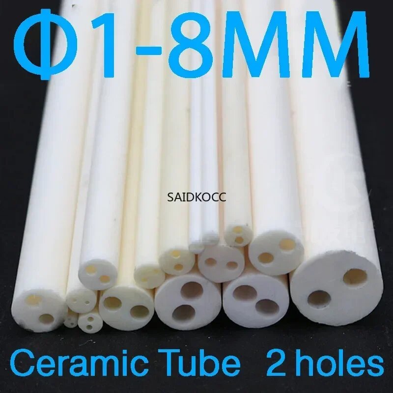 Керамическая трубка из оксида алюминия Al2O3 1-8 мм, 1.4x0.4x250 (1pcs)