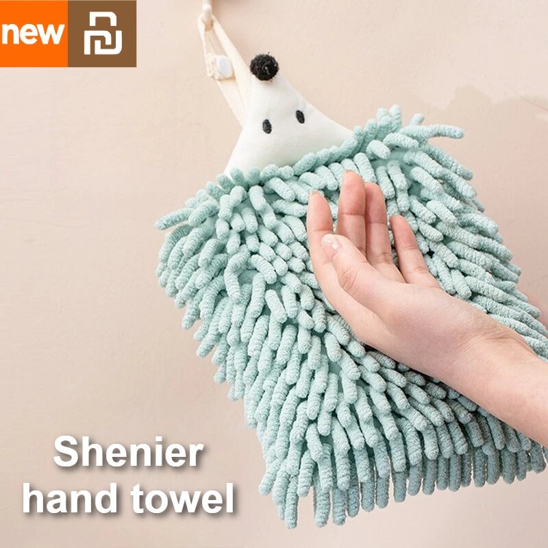 Картинки XIAOMI Youpin Милое ежиковое полотенце для рук, Желтый