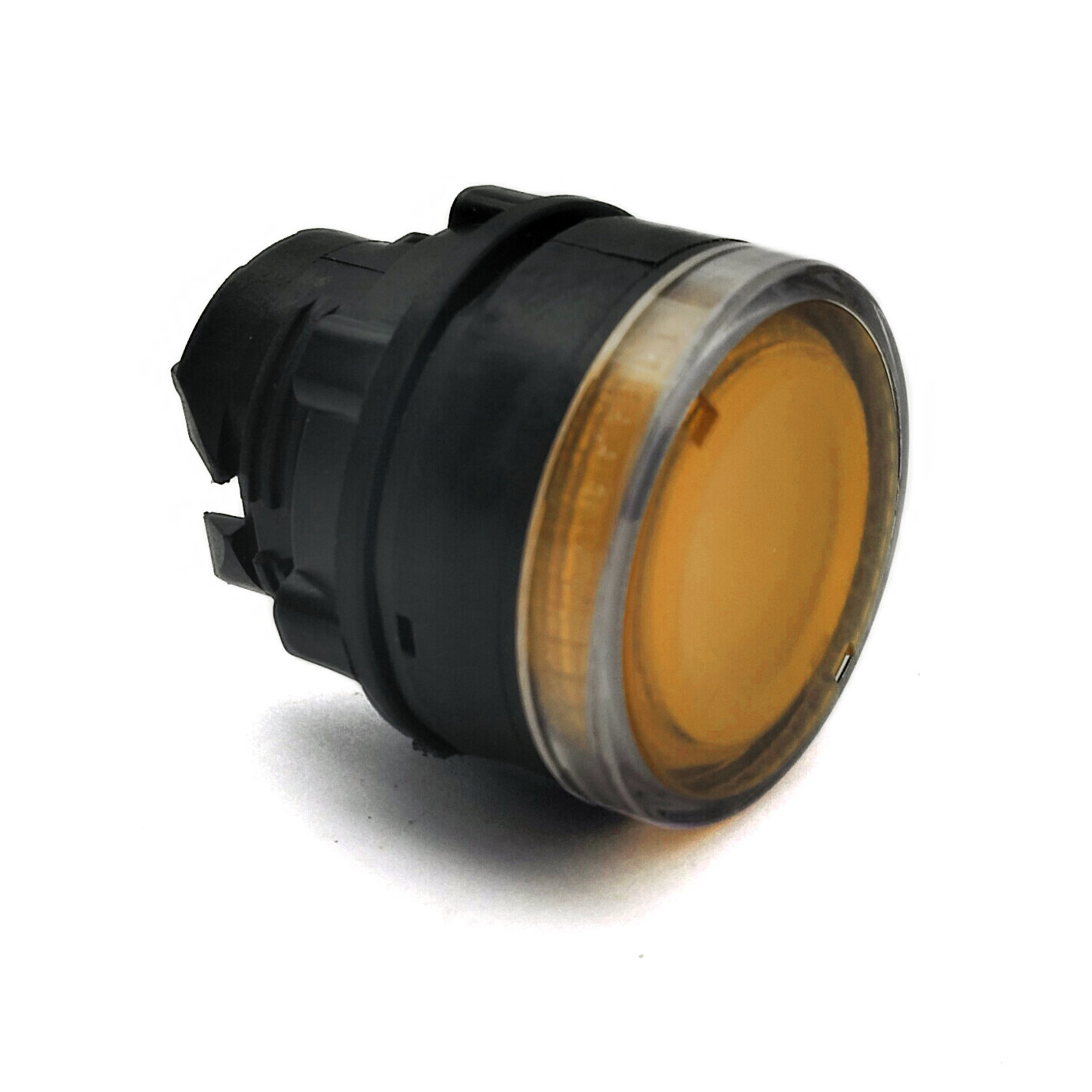 КМЕ 41Л желтый IP40 LAY4-EW35. BR Головка плоская с возвратом с подсветкой 22 мм