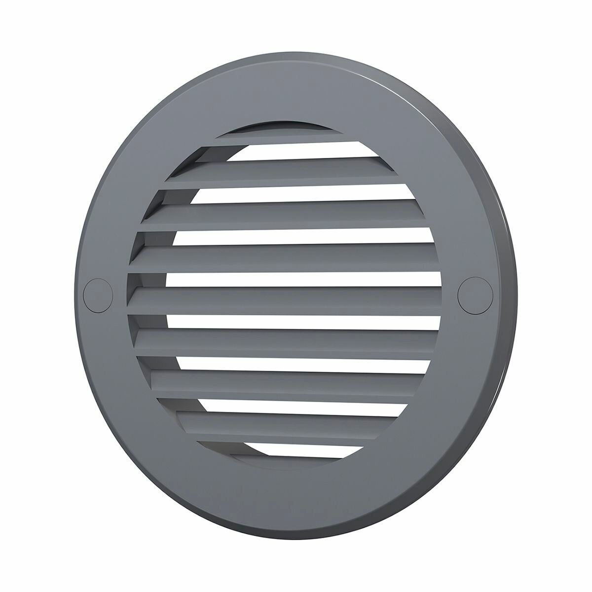 Решетка вентиляции Эра круглая диаметр 136 мм с фланцем 100 мм серая