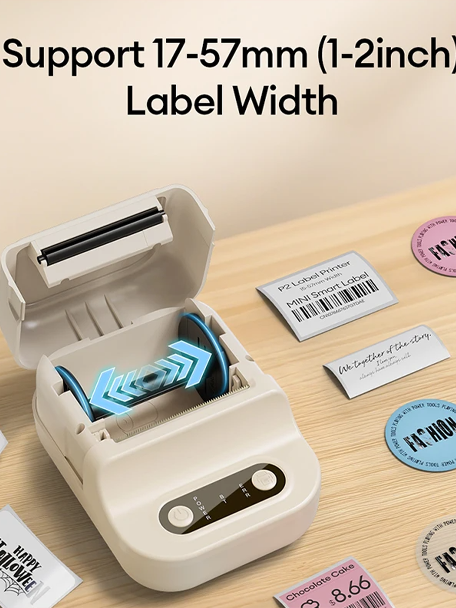 Термопринтер, принтер для печати этикеток PRINT мини, черный — фото 1