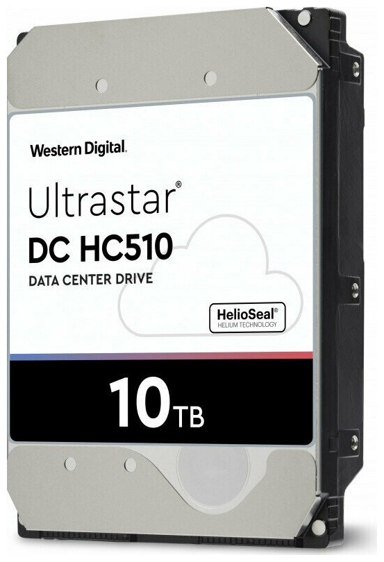 10 ТБ Жесткий диск WD Ultrastar DC HC510 - 0F27504 - HUH721010ALN604 - SATA III 6 Гбит/с 7200 об/мин кэш память - 256 МБ