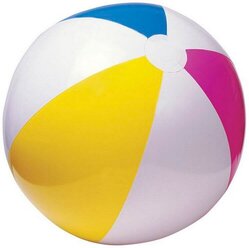Мяч надувной INTEX Glossy, диаметр 61 см