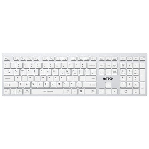 Клавиатура A4TECH Fstyler FBX50C, USB, Bluetooth/Радиоканал, белый [fbx50c white] клавиатура a4tech fstyler fbx50c белый fbx50c white