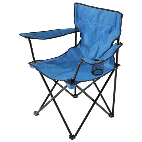 фото Кресло садовое складное oxford cинего цвета, выдерживает нагрузку до 110 кг. noname
