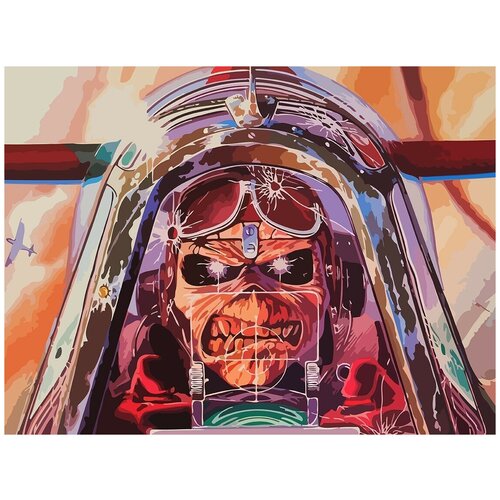 Картина по номерам на холсте Музыка Iron Maiden - 6302 Г 30x40