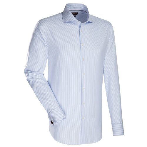 фото Рубашка jacques britt размер 44 голубой/белый