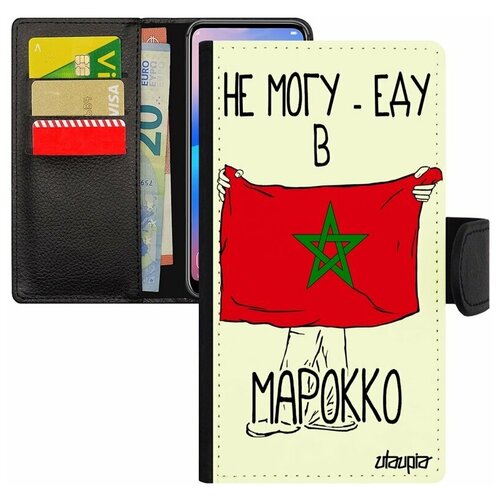 фото Чехол книжка на мобильный iphone 7 plus, "еду в марокко" страна патриот utaupia