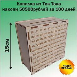 Копилка из Тик Тока накопи 50500 рублей за 100 дней