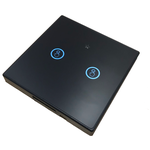 Умный беспроводной выключатель Sibling Powerlight-M2 wifi - 2 клавиши (работает с Алисой) - черный - изображение