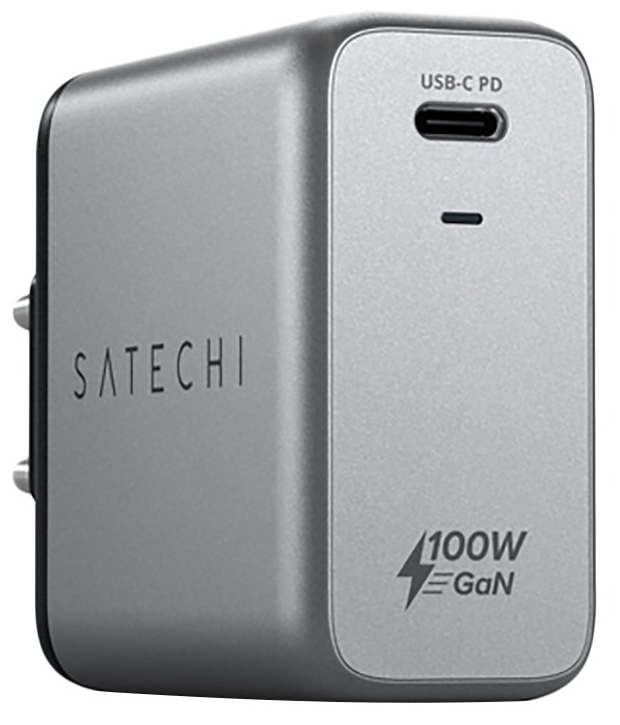 Сетевое зарядное устройство Satechi 100W USB-C PD Wall charger, 1xUSB Type-C (PD), Серый ST-UC100WSM-EU - фото №2