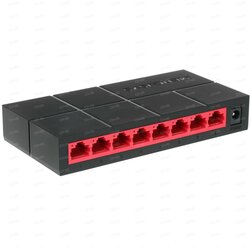 Mercusys MS108G неуправляемый, настольный, порты 1000Base-T(Gigabit Ethernet): 8 шт