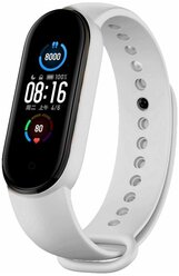 Ремешок силиконовый Zibelino для Mi Band 3/4 белый