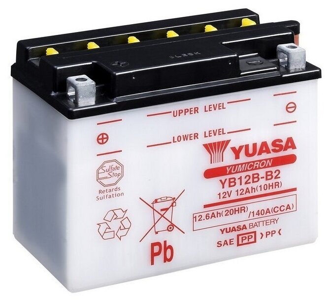 Мото аккумулятор YUASA YB12B-B2 (б/э)
