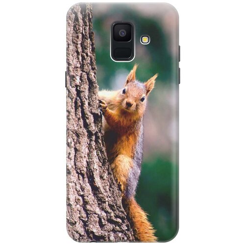 фото Re:paчехол - накладка artcolor для samsung galaxy a6 (2018) с принтом "белочка"