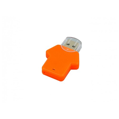 фото Пластиковая флешка для нанесения логотипа в виде футболки (flash drive футболка для подарка на 23 февраля, football_man, 64 гб / gb usb 3.0, оранжевый / orange) centersuvenir.com
