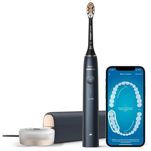 Электрическая зубная щетка с мобильным приложением Philips Sonicare 9900 Prestige HX9992/11