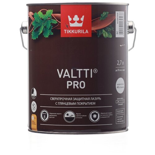 Антисептик Tikkurila Valtti Pro декоративный для дерева бесцветный 2,7 л