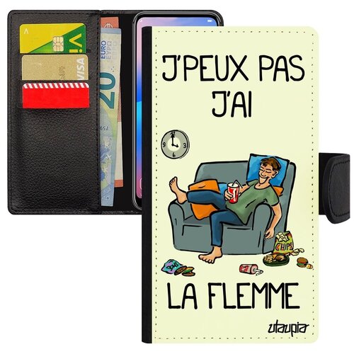 фото Красивый чехол книжка на мобильный // iphone x // "не могу - мне лень!" неохота симуляция, utaupia, белый