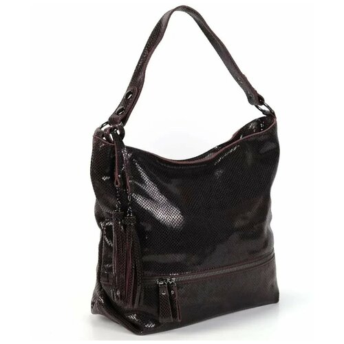 фото Женская кожаная сумка 4001 х23 кофе (110274) fuzi house