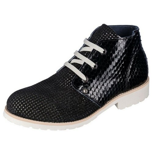 Ботинки дезерты GILDA TONELLI, демисезонные, натуральная кожа, высокие, размер 39, черный