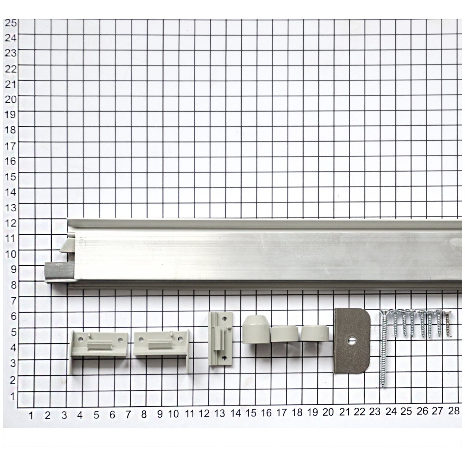 Порог автоматический накладной Athmer Isolporte Deco silver, silicone 930мм. - фотография № 4