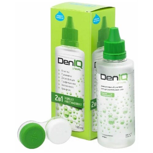 Раствор для контактных линз DenIQ Unihyal100 ml