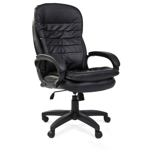 фото Кресло easy chair искусственная кожа черная, пластик easychair