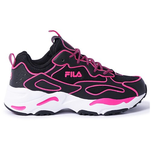 Кроссовки Fila, размер 37.5 EU, белый, розовый кроссовки женские fila ray tracer neon black pink glo white 38 5 eu