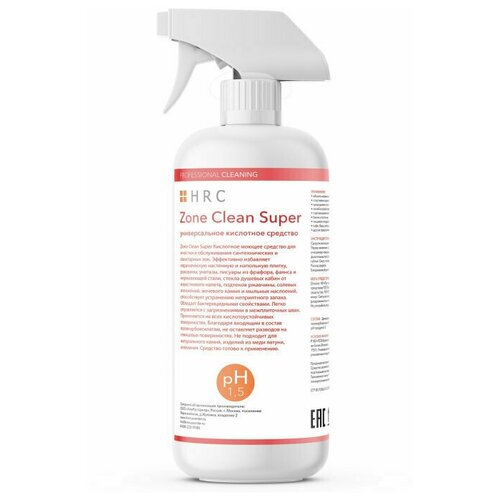 Cредство для кафеля, ванны и туалета Zone Clean Super 500 мл