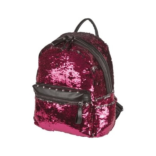 Рюкзак подростковый deVENTE. Glam 36x28x15 см, текстильный с двухсторонними пайетками / рюкзак