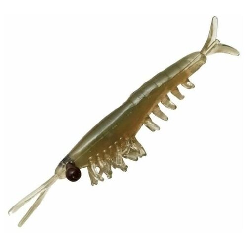 Приманка мягкая Nikko Dappy Okiami Shrimp L 58мм #Fathom Green