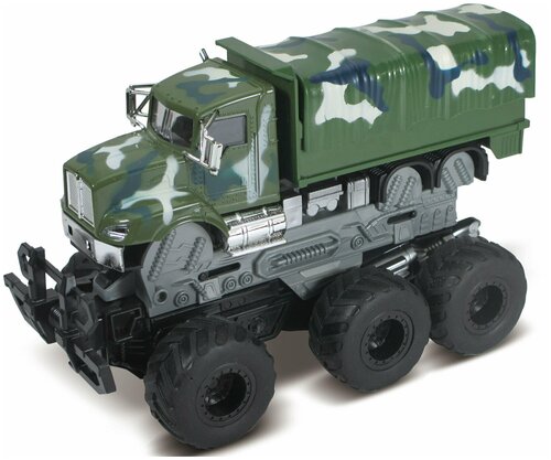 Военная техника с краш-эффектом, кабина die-cast, фрикционная, 6*6, 1:43 Funky toys FT61090