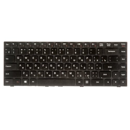 Клавиатура для ноутбука Lenovo IdeaPad 100-14IBY 100s-14IBY черная 953₽