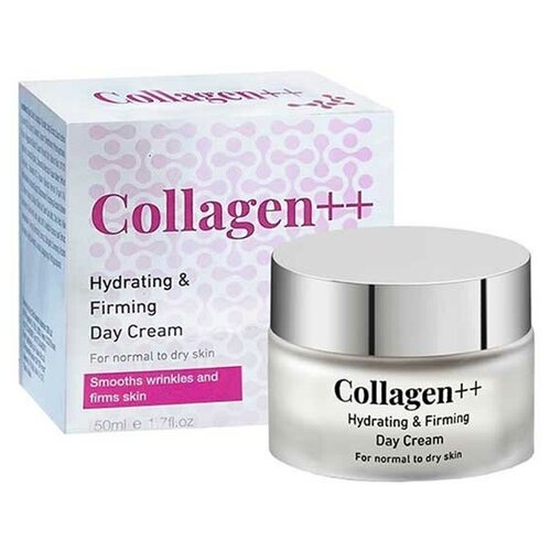 Collagen++ Увлажняющий (гидратирующий) дневной крем для нормальной и сухой кожи, 50 мл
