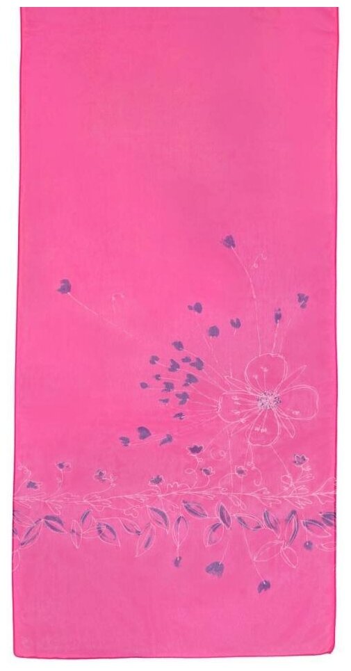 Модный женский шарфик цвета фуксия 38847 